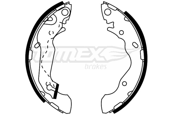 Sada brzdových čeľustí TOMEX Brakes